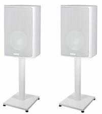 Coppia supporti 21" acciaio bianco per diffusori da libreria Canton Plus XL