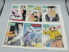 Lotto 6 fumetti d'estate TV Sorrisi e Canzoni DIABOLIK, TEX, DYLAN DOG, MARTIN