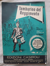 TAMBURINO DEL REGGIMENTO - SPARTITO SINGOLO VINTAGE (1953) - EDIZIONI CASIROLI
