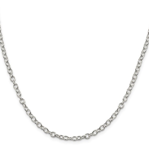 Collana con catena - in, argento
