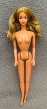 Barbie Sun Gold Malibu PJ bambola faccia nuda Steffie capelli d'oro #1187 Mattel 1983