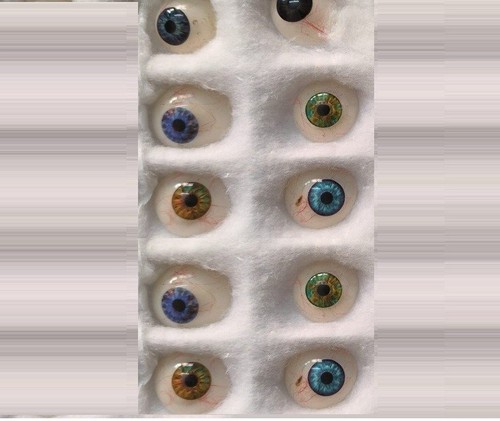 Protesi occhio 10pz antico - protesi,