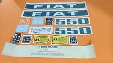 ADESIVI DECALCOMANIE FIAT 550  PER TRATTORI AGRICOLI 550
