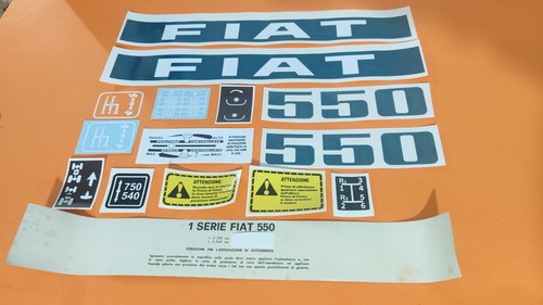 Adesivi decalcomanie fiat 550 - decalcomanie,