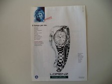 advertising Pubblicità 2002 OROLOGIO LORENZ MONTENAPOLEONE
