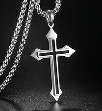 Collana uomo con croce - , rosario