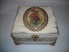 Scatola Cofanetto Portagioie Porta orecchini Porta anelli Stile vintage