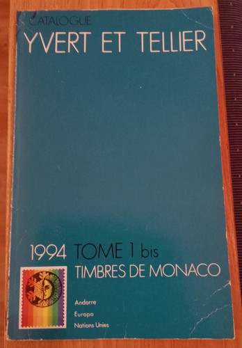 Catalogo yvert tellier 1994 - catalogo, et