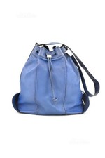 Borsa Donna Gherardini In Vera Pelle Blu 30x12x32 Cm