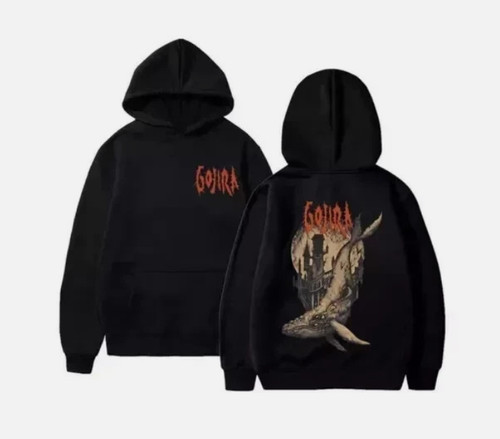 Felpa con cappuccio gojira - con,