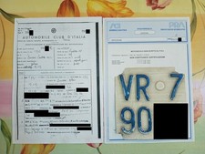 Targa originale VR Lambretta