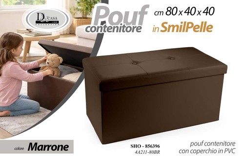 Pouf contenitore poggiapiedi - pouf,
