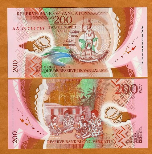 Vanuatu 200 vatu 2020 - vanuatu,, vatu,