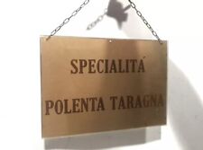Targhetta In Plastica Da Ristorazione “Specialità Polenta Taragna”