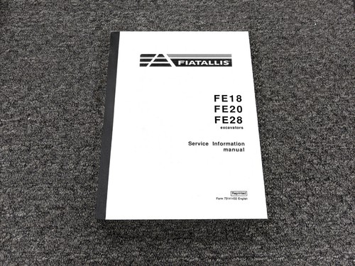 Fiat allis fe18 fe20 fe28 - fe18,