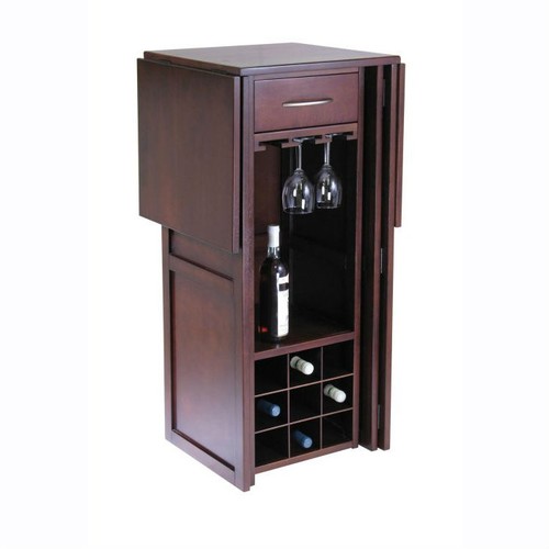 Portabottiglie vino noce - noce, 9