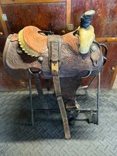 billy cook roping saddle 15.5