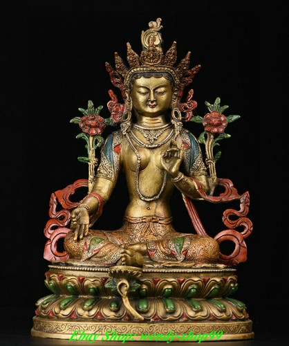Antico dipinto tibet bronzo - dipinto,