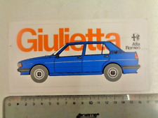 GIULIETTA ALFA ROMEO ADESIVO