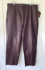 Pantaloni vintage in pelle di