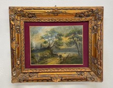 Antico quadro paesaggio - antico, mare
