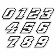ADESIVO NUMERO RACING VINILE