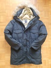 giaccone invernale parka,cordura, colore nero, vero piumino d'oca, taglia l