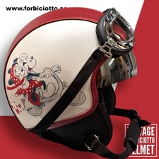 Casco vintage in pelle