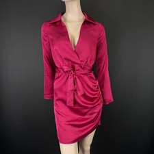 Boohoo Notte Raso Mini Abito