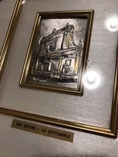 QUADRO SU LASTRA IN ARGENTO 925 "CREAZIONI TIEMME" - SAN SEVERO LA CATTEDRALE
