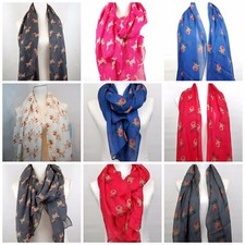 Red Nose Reindeer Rudolf Christmas Scarf Xmas Festive Top Quality Soft Feeling