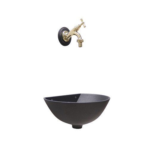 Fontana muro 600 grigio - 600,
