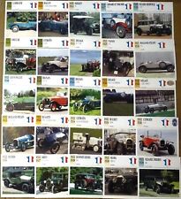SCHEDE AUTO FRANCESI DA COLLEZIONE ANNI 1922-1929- CITROEN-BUGATTI-ECC...-359