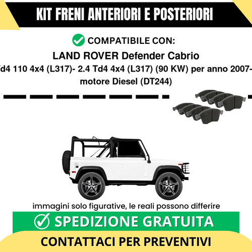 Pastiglie freno ant - pastiglie, post