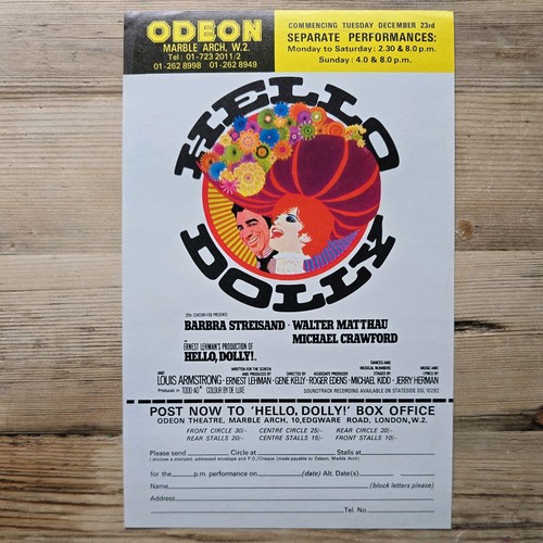 Hello dolly cinema flyer - hello,