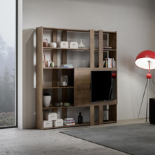 Libreria in legno Noce con