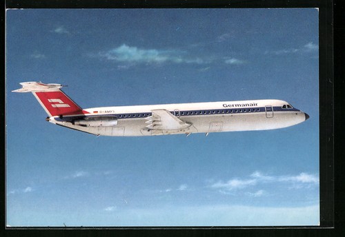 Cartolina aereo germanair - cartolina,
