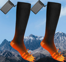 Calzini Riscaldanti Elettrici, Calze Ricaricabili 3,7V/3000mAh, Lungo Autonomia