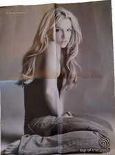 BRITNEY SPEARS POSTER cm 56X41  Rare 2005 TOPS Of THE POP!