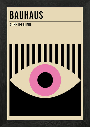 Poster bauhaus occhio con - poster,