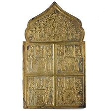 RUSSIA IMPERO Antica Icona in