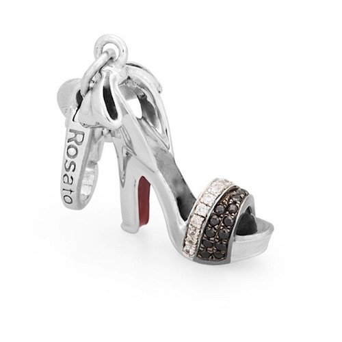 Ciondolo rosato charm argento - charm,
