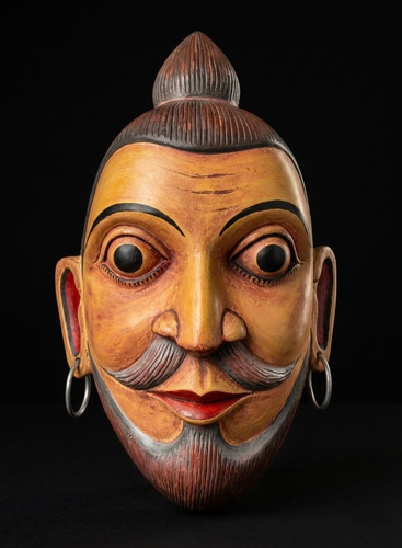 Maschera legno testa - maschera, in