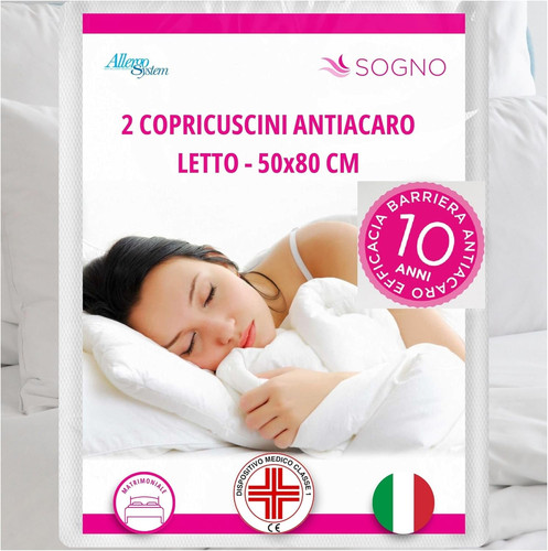 2pz federe copricuscini letto - federe,