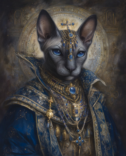 Gatto reale senza pelo - , dagli