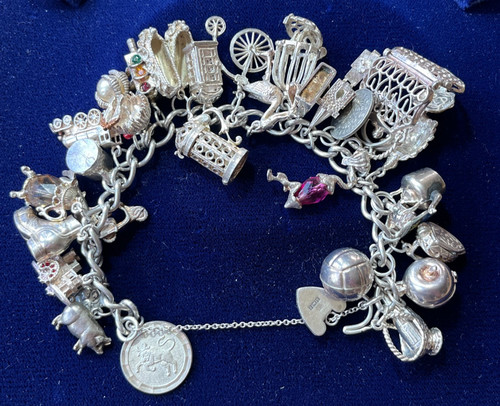 Bracciale vintage 111g argento