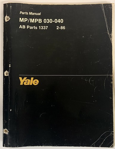 Yale manuale ricambi - yale,