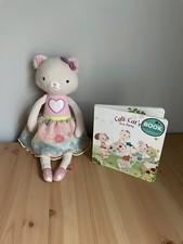 B Toys Softies CALI CAT Tippy Toes 15" Plush Ballerina Tutu Chamois Lovey Book