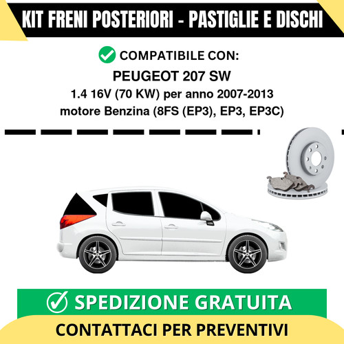 Kit freni posteriori per - kit,