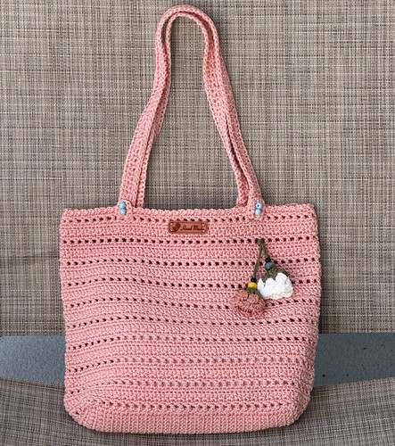 Borsa rosa fatta mano - borsa,